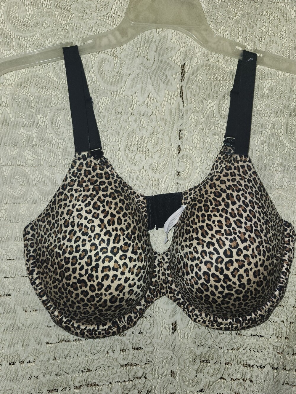 AUDEN Leopard Print Full Coverage Women's Bra - Black & Brown